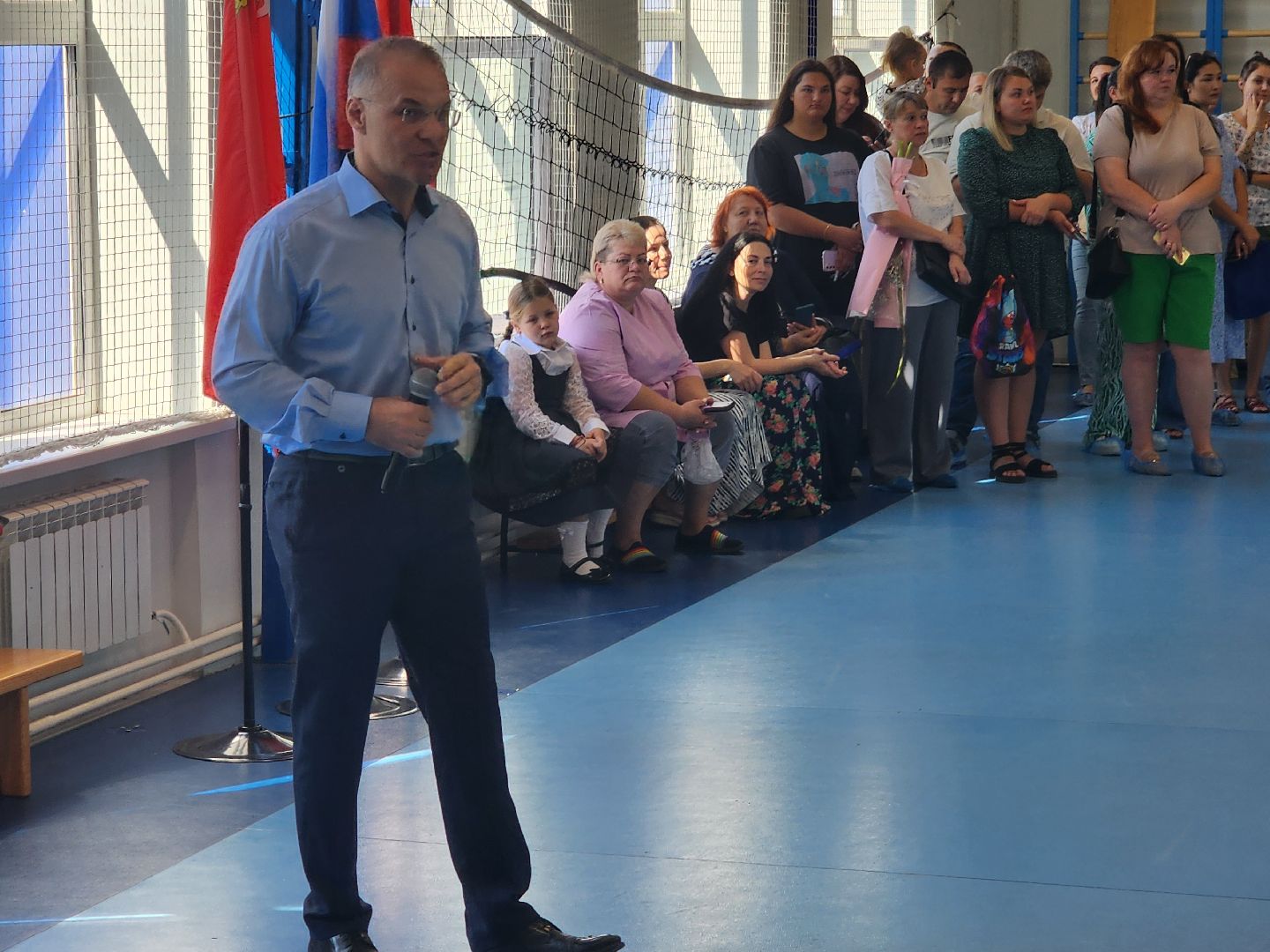 серпухов, поселок пролетарский, пролетарская школа, день знаний, депутат госдумы, первоклассники,