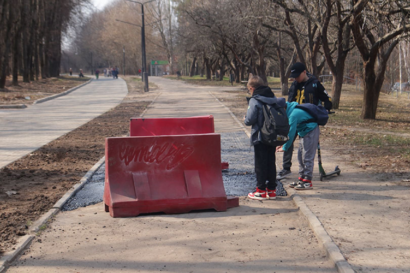 Пущино, благоустройство, ямочный ремонт