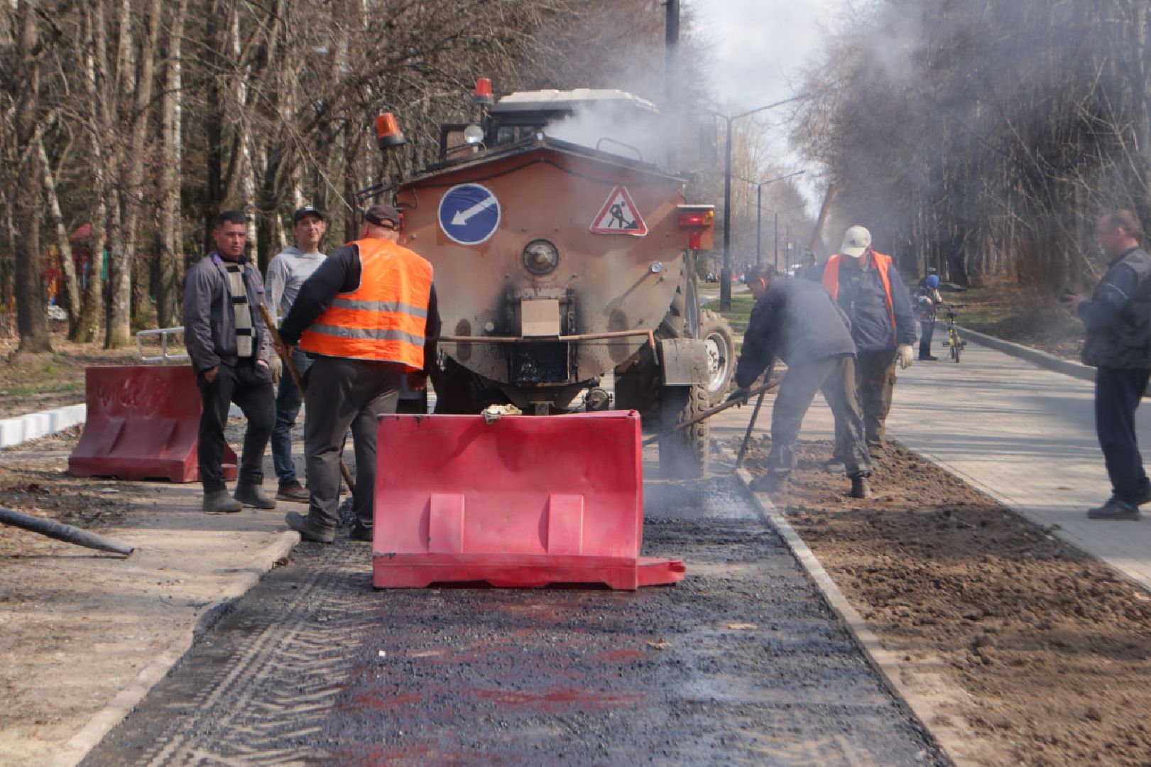 Пущино, благоустройство, ямочный ремонт
