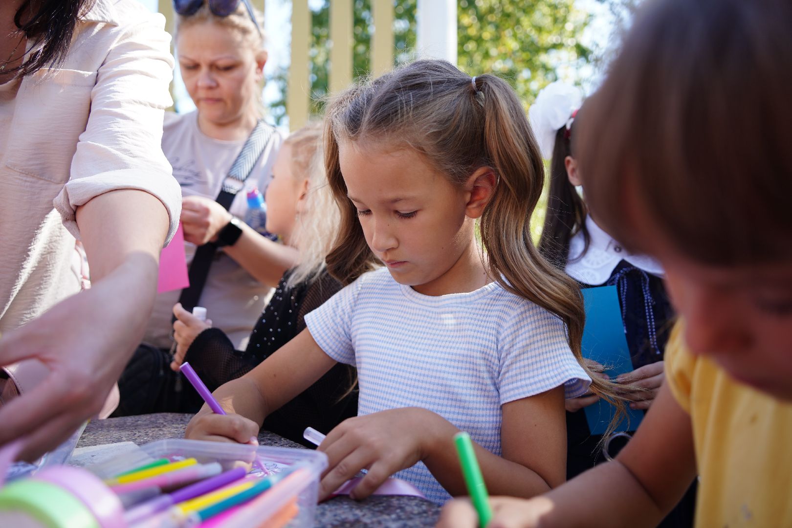 день знаний, парк знаний, Рошаль, парк Крестов брод, Большая Шатура, школьники,