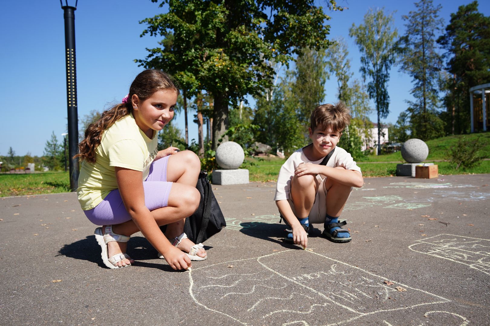день знаний, парк знаний, Рошаль, парк Крестов брод, Большая Шатура, школьники,