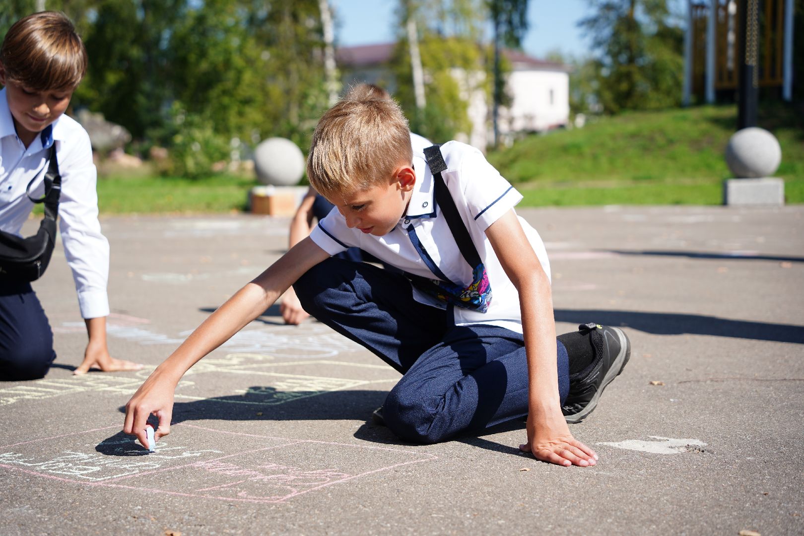 день знаний, парк знаний, Рошаль, парк Крестов брод, Большая Шатура, школьники,