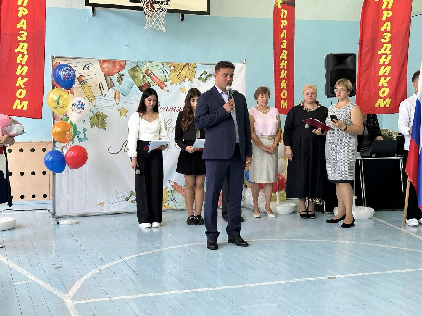 можайск, можайский городской округ, подмосковье, день знаний, глава округа, образование, 1 сентября, школа, сельская школа,