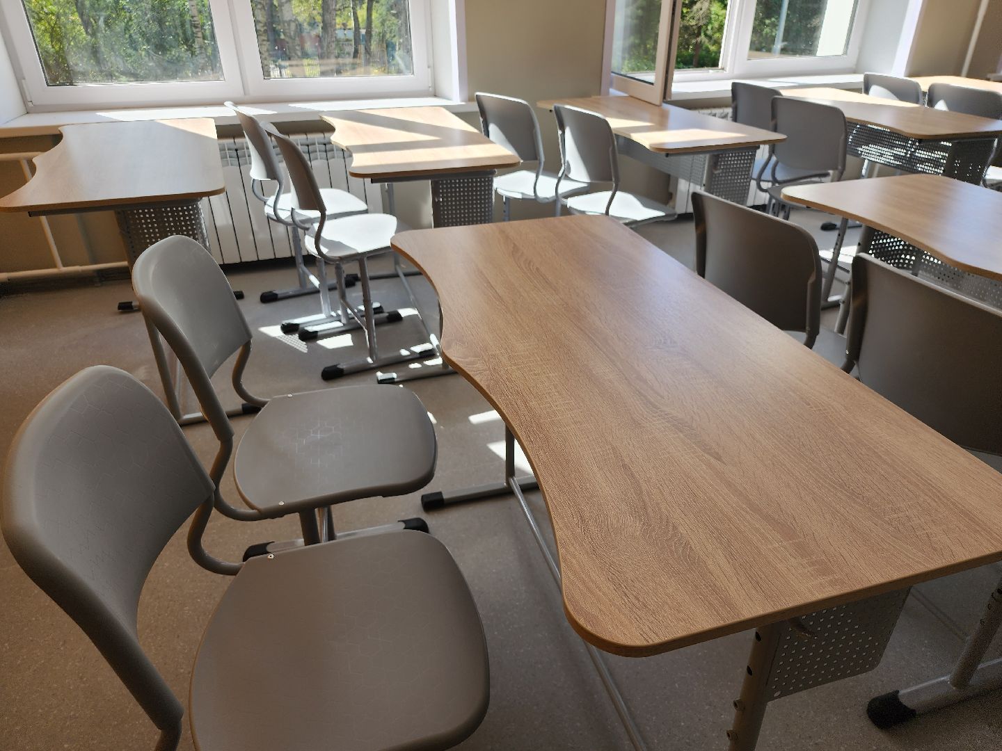 серпухов, подмосковье, капремонт школы, техника, национальные проекты,