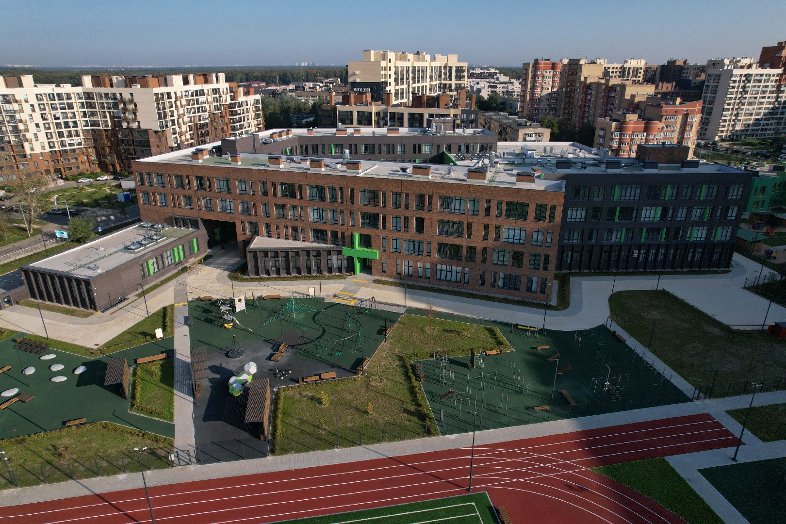 видео с коптера, отрада, школа,