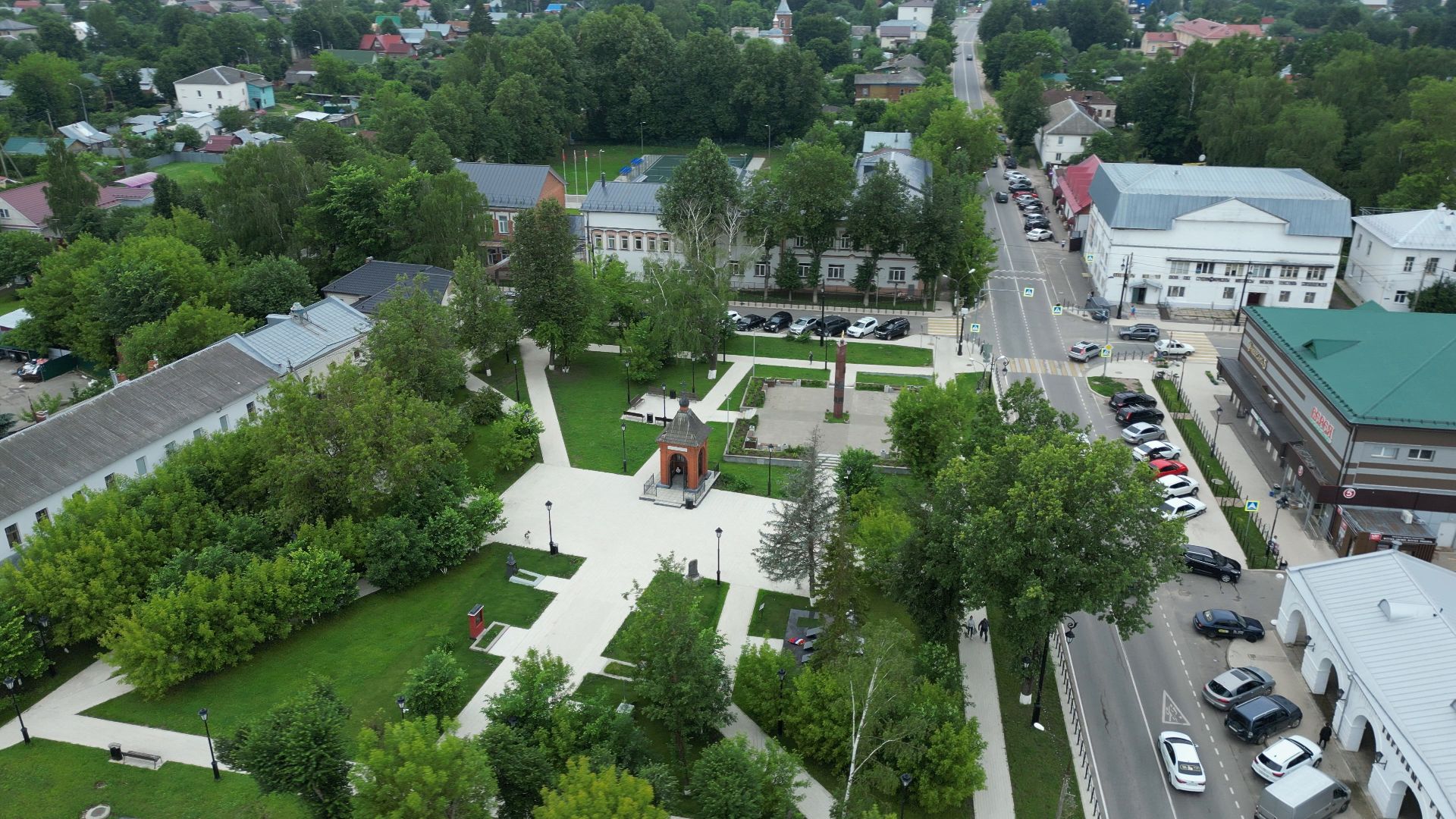 видео с коптера, верея,