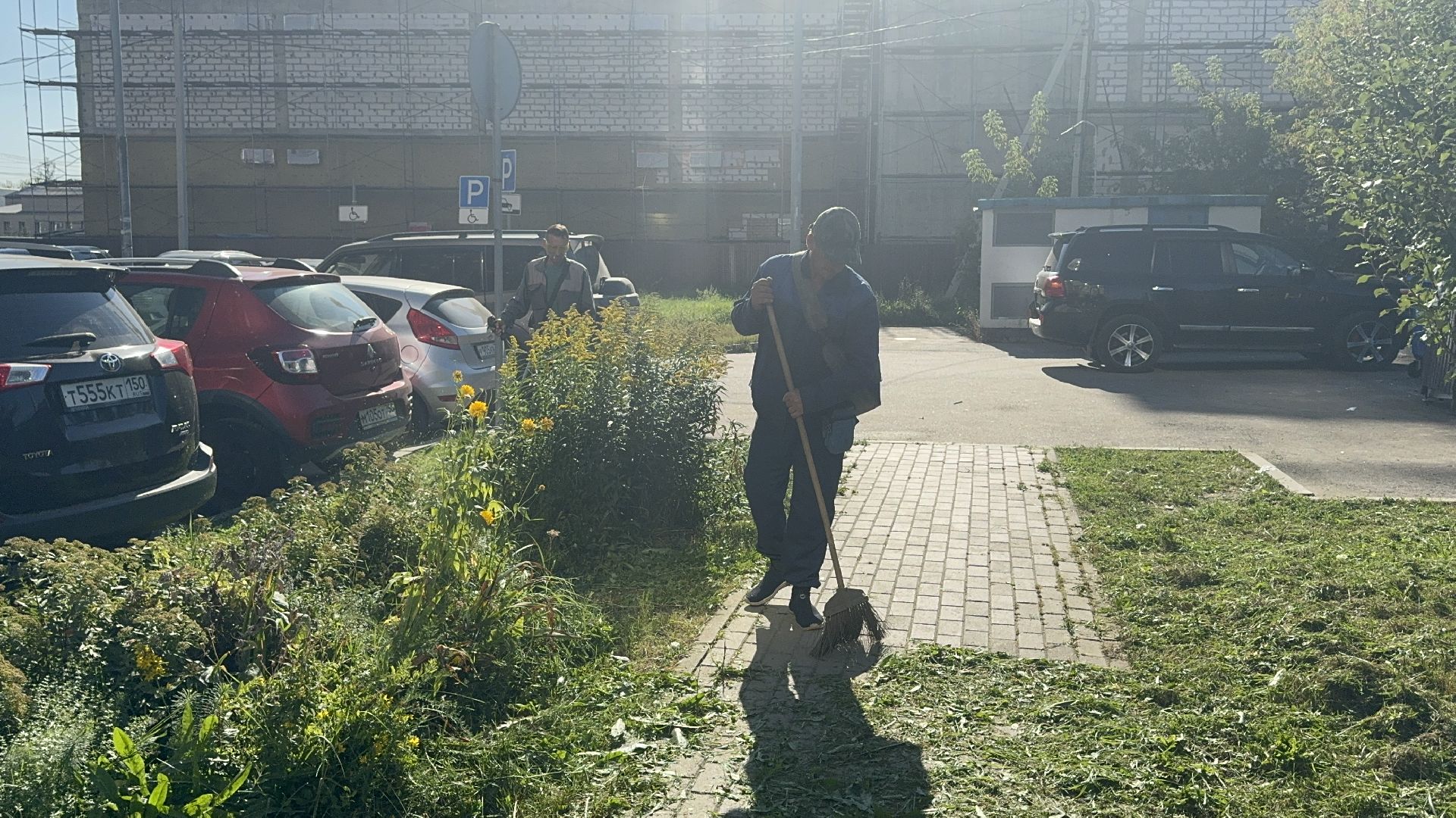 Солнечногорск, Уборка территории, Жители, покос травы, детская площадка,