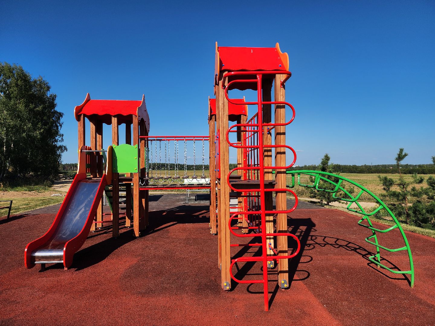 спортивно-игровая площадка, детская площадка, дети, Шульгино, Богородский городской округ,