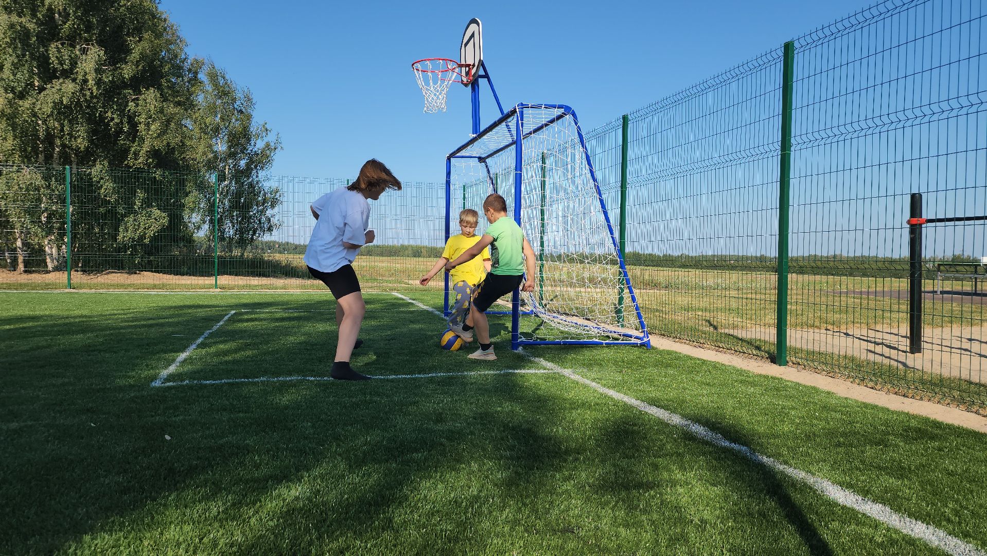 спортивно-игровая площадка, детская площадка, дети, Шульгино, Богородский городской округ,