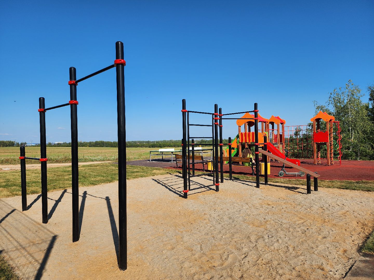 спортивно-игровая площадка, детская площадка, дети, Шульгино, Богородский городской округ,