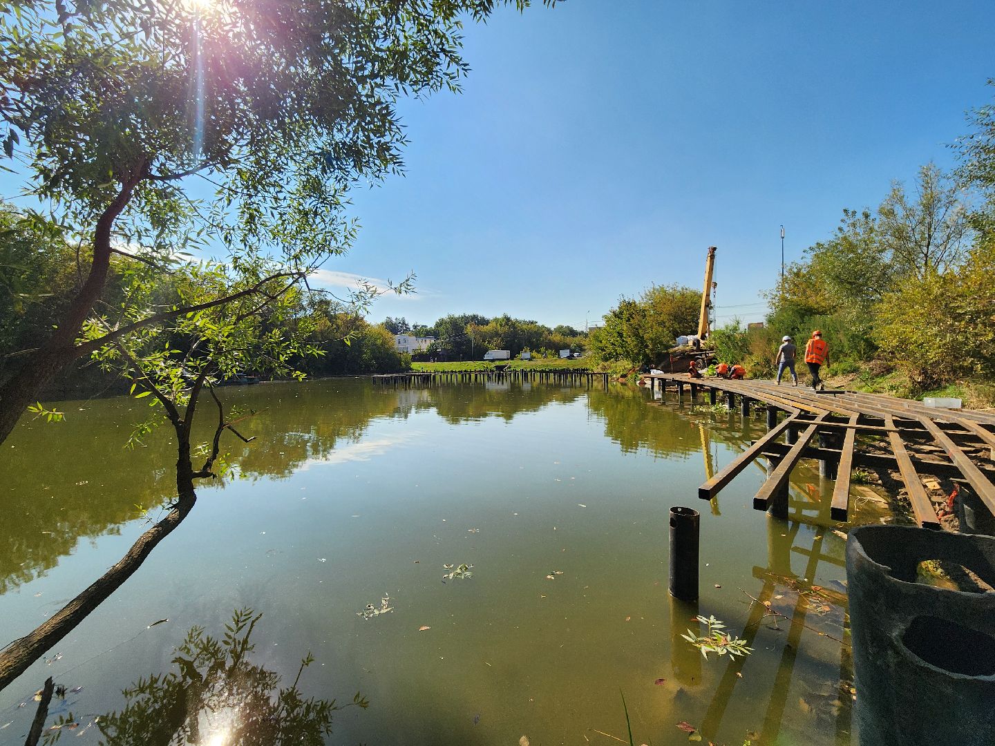 благоустройство, малый тарычевский пруд, набережная тарычевского пруда, видное, ленинский округ,благоустройство набережной, брусника, зеленые аллеи,