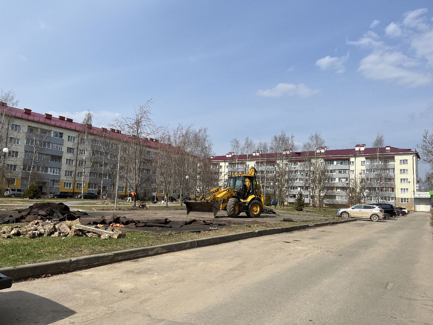 Шаховская, детская площадка, демонтаж