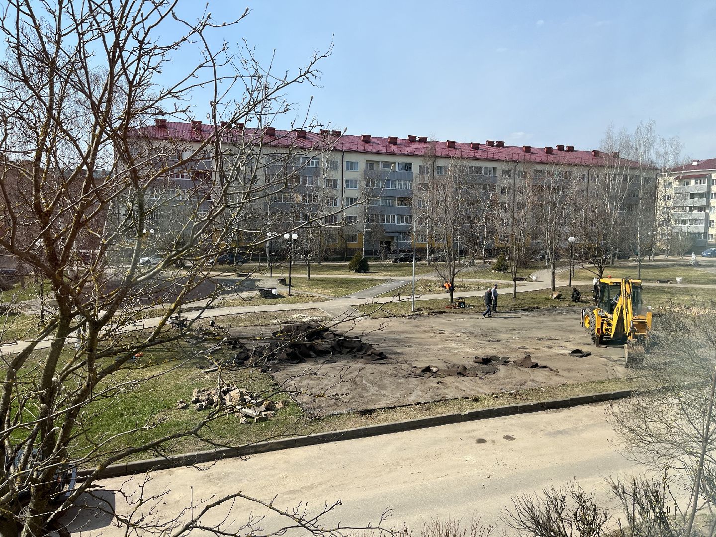 Шаховская, детская площадка, демонтаж