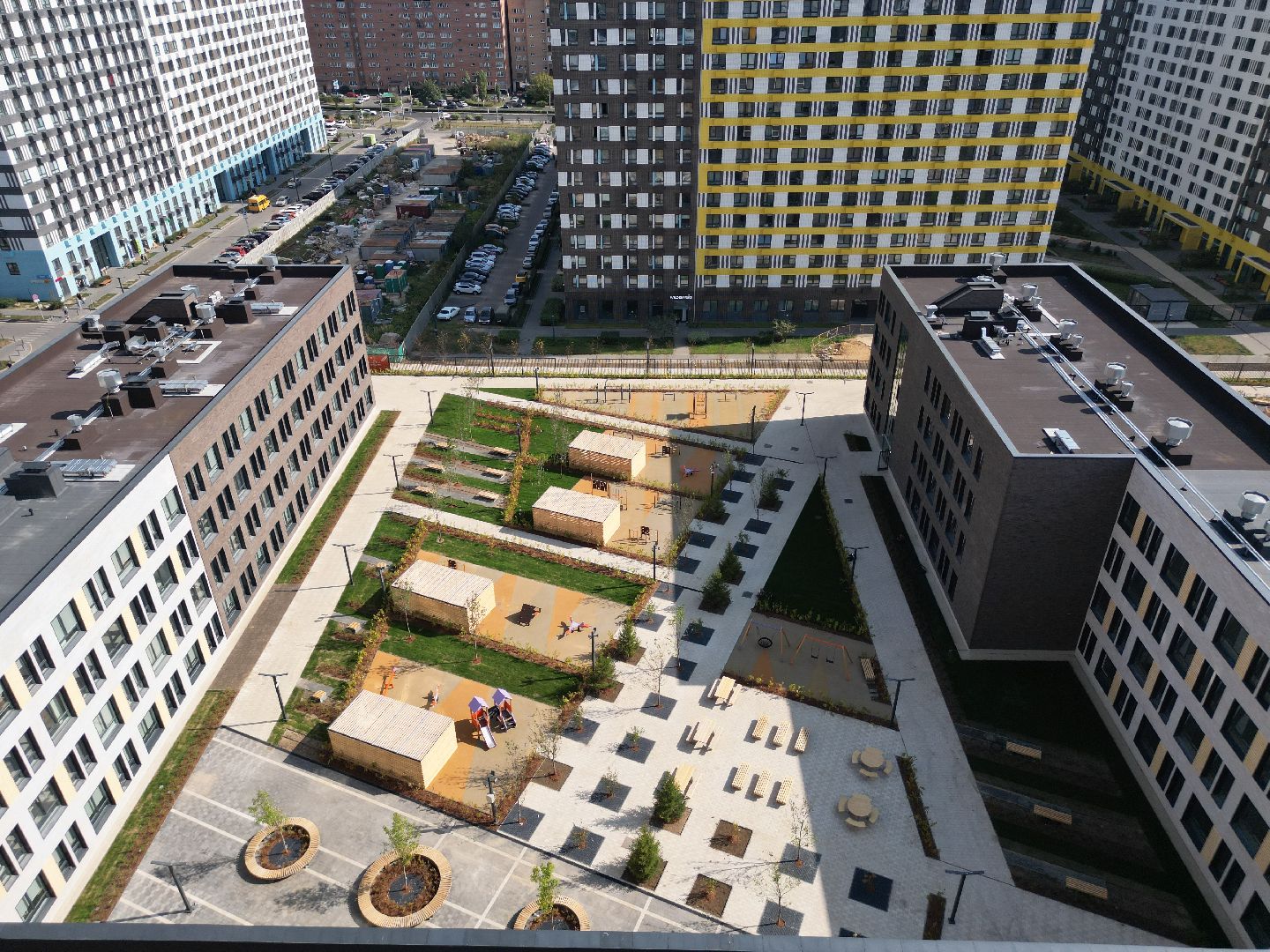 видео с коптера, школа, мытищи,