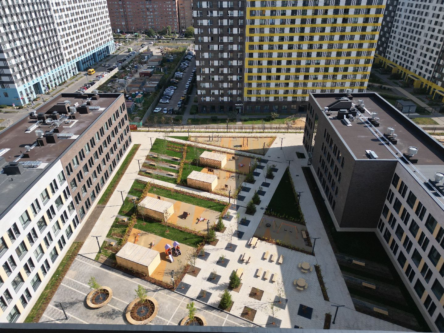 видео с коптера, школа, мытищи,