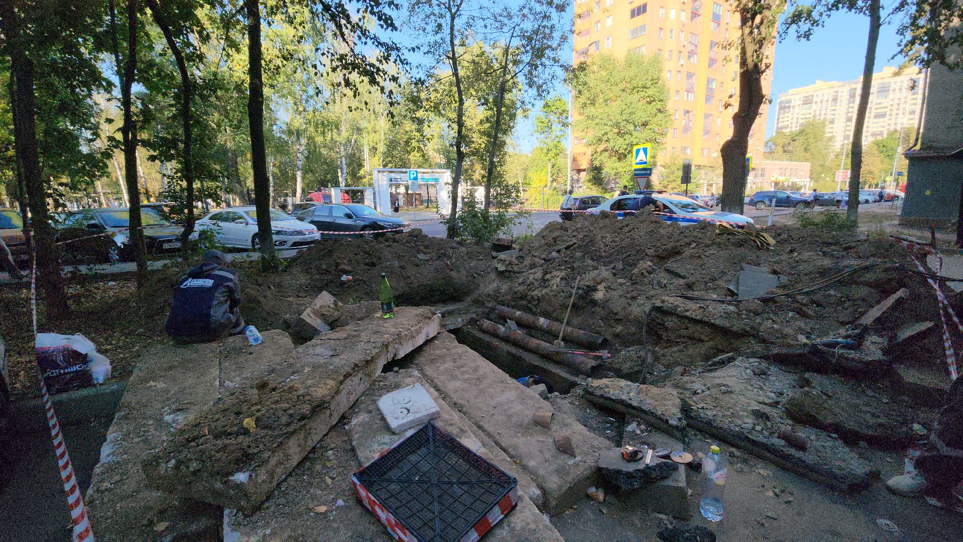 пушкино, теплосети, ремонт тепловых сетей, аварийная ситуация, ликвидация аварии, отопительный сезон,