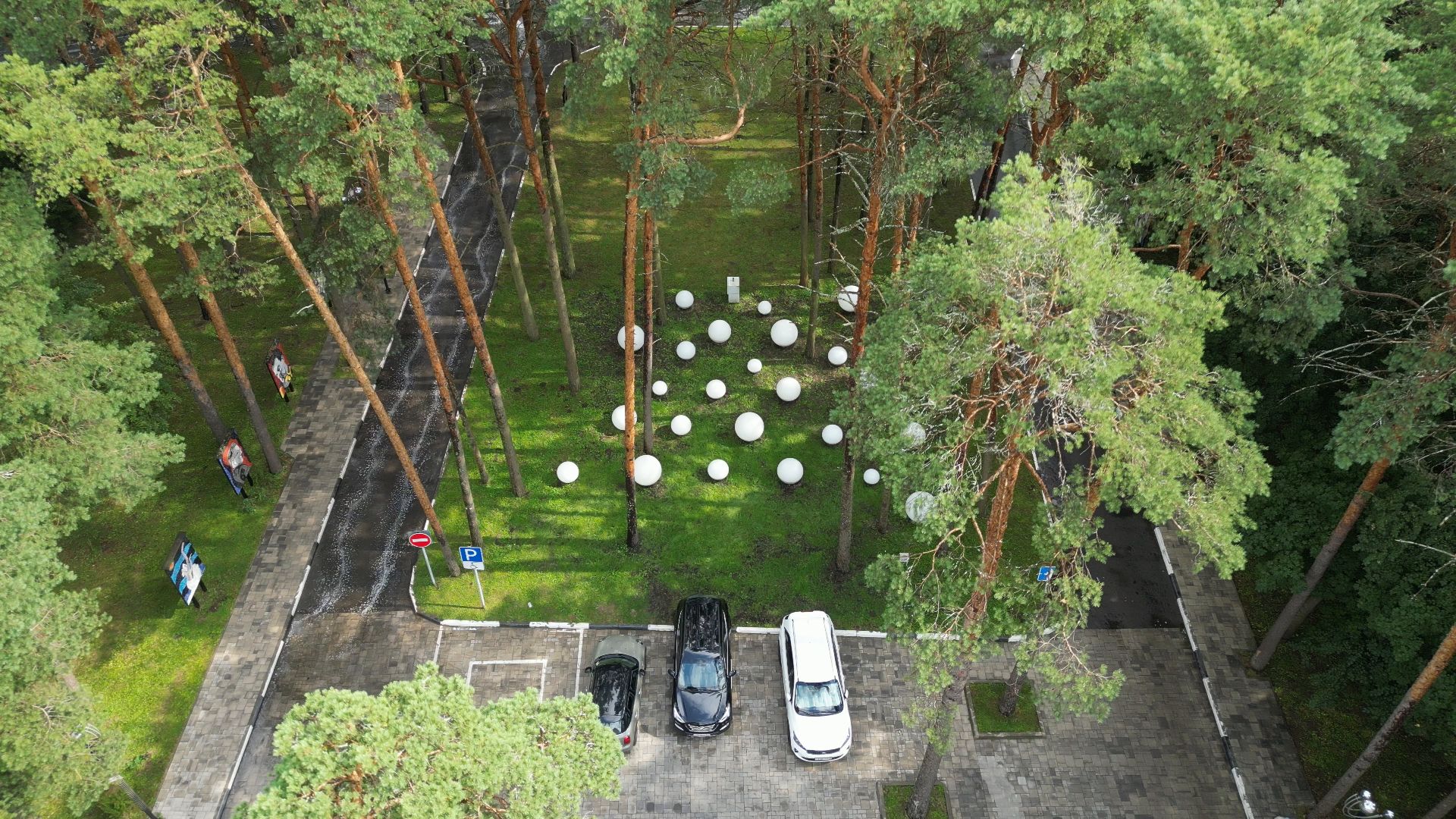 видео с коптера, дубна, благоустройство,