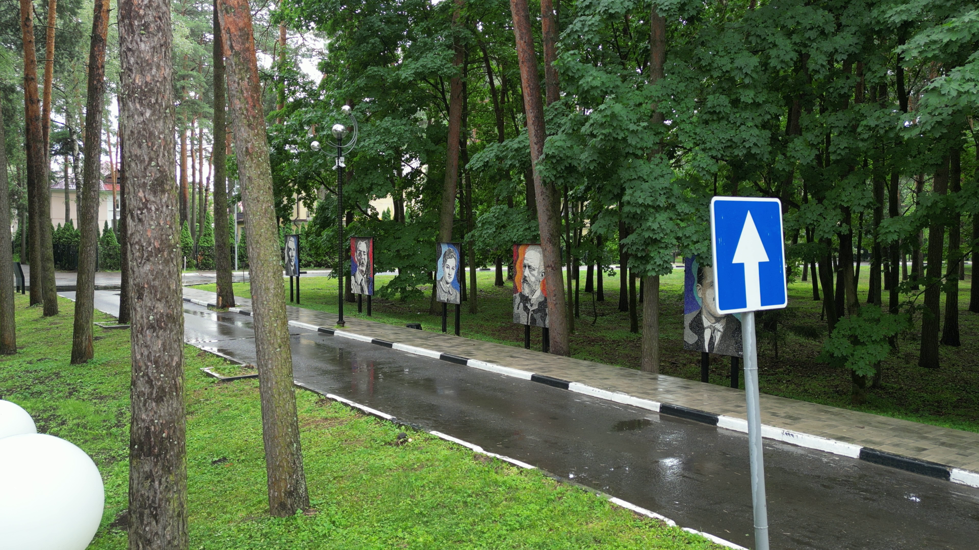 видео с коптера, дубна, благоустройство,