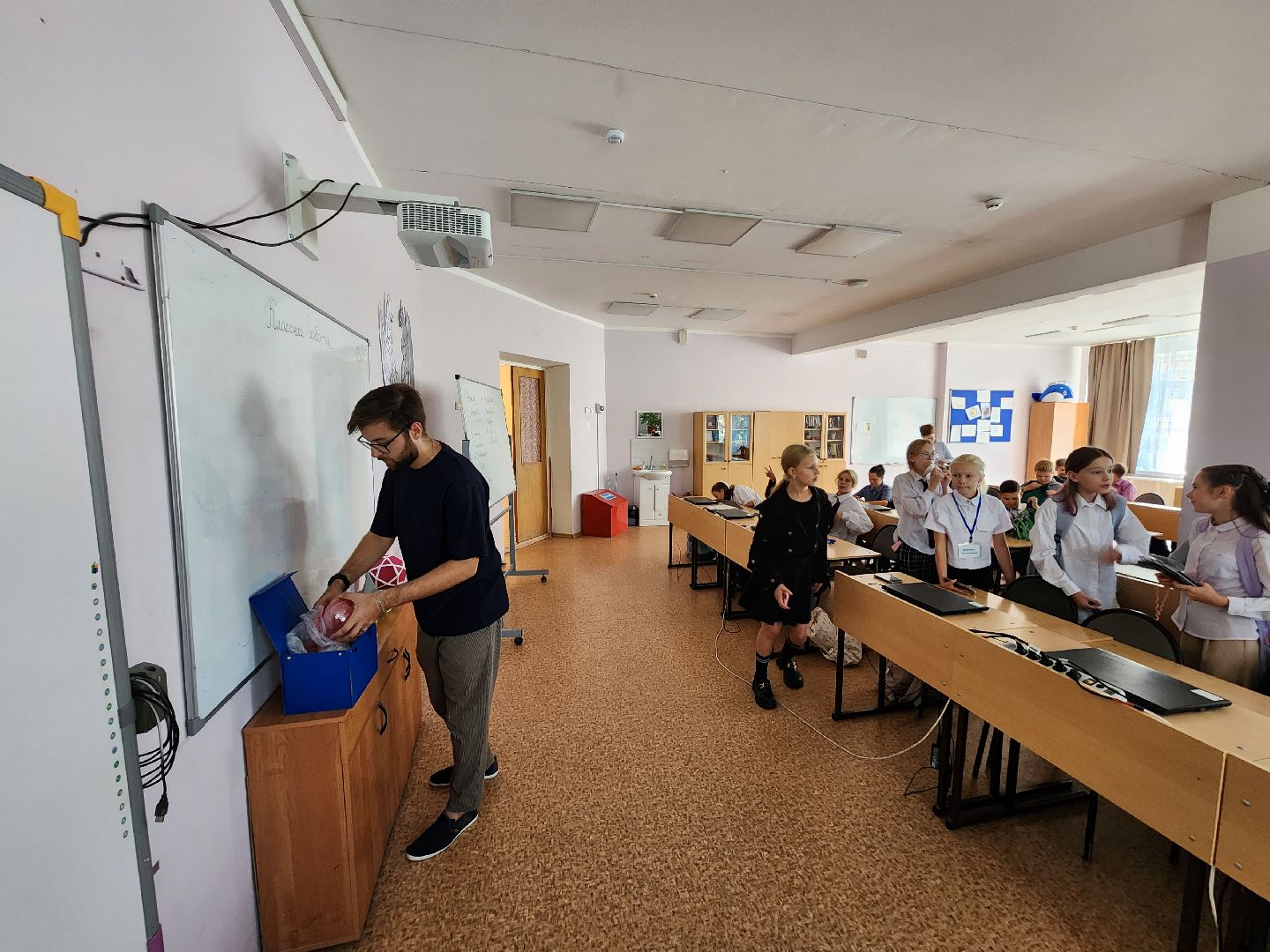 Чехов, школа 3, новые учителя, молодые преподаватели, семья педагогов, Анастасия Гроза, Даниил Гроза, поддержка учителей,