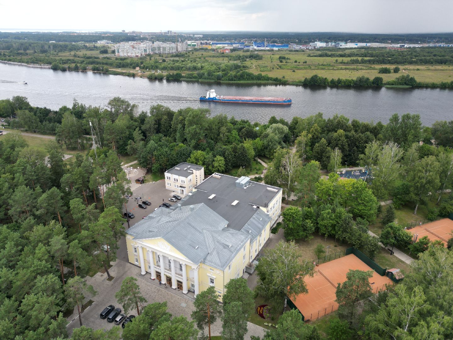 видео с коптера, дубна, города, культура,