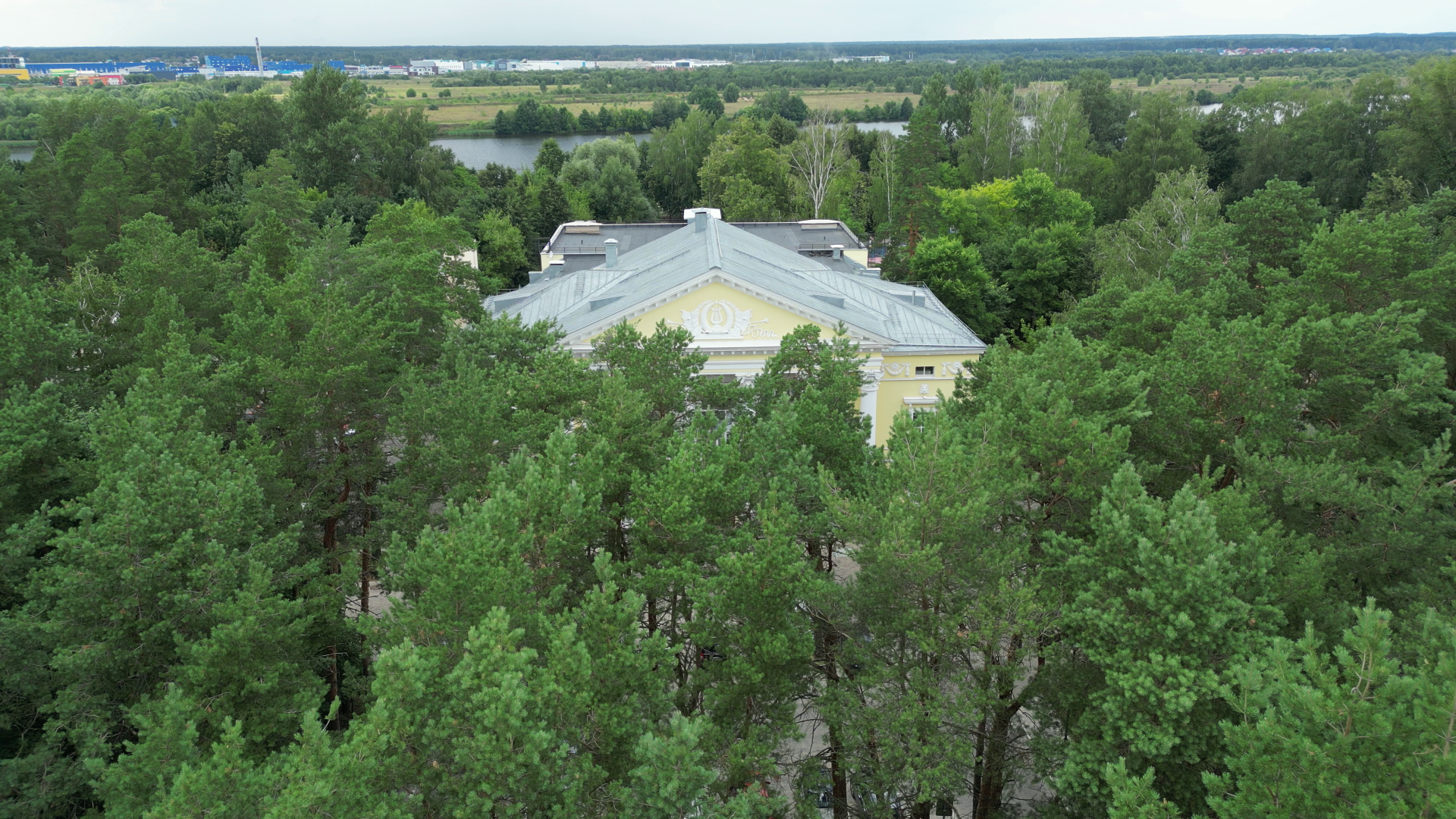 видео с коптера, дубна, города, культура,