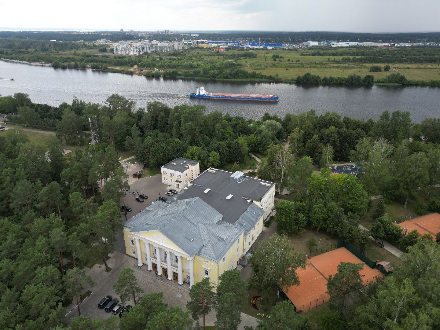 видео с коптера, дубна, города, культура,