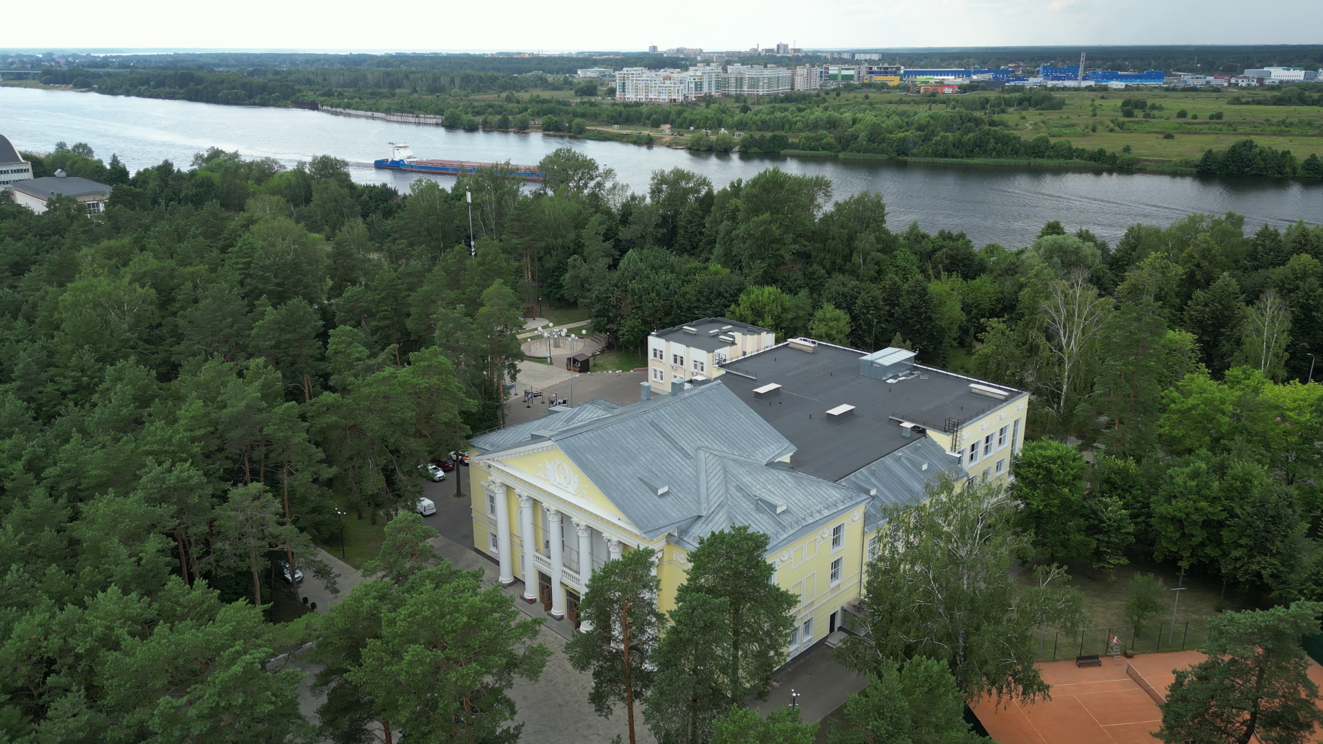 видео с коптера, дубна, города, культура,