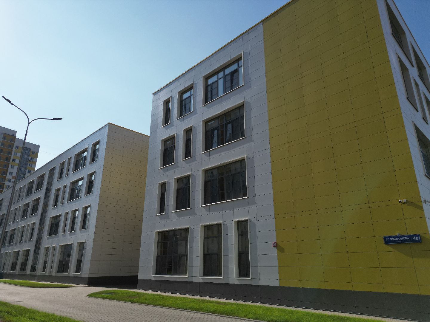 видео с коптера, мытищи, образование, строительство, школа,