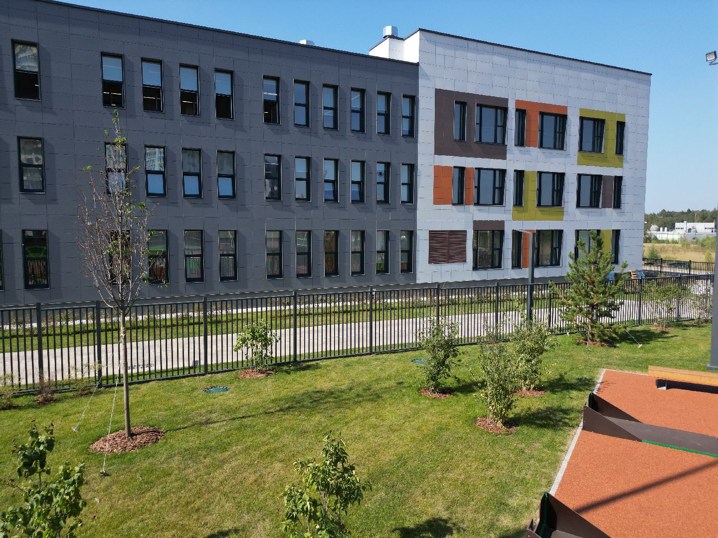 видео с коптера, мытищи, строительство, школа, образование,