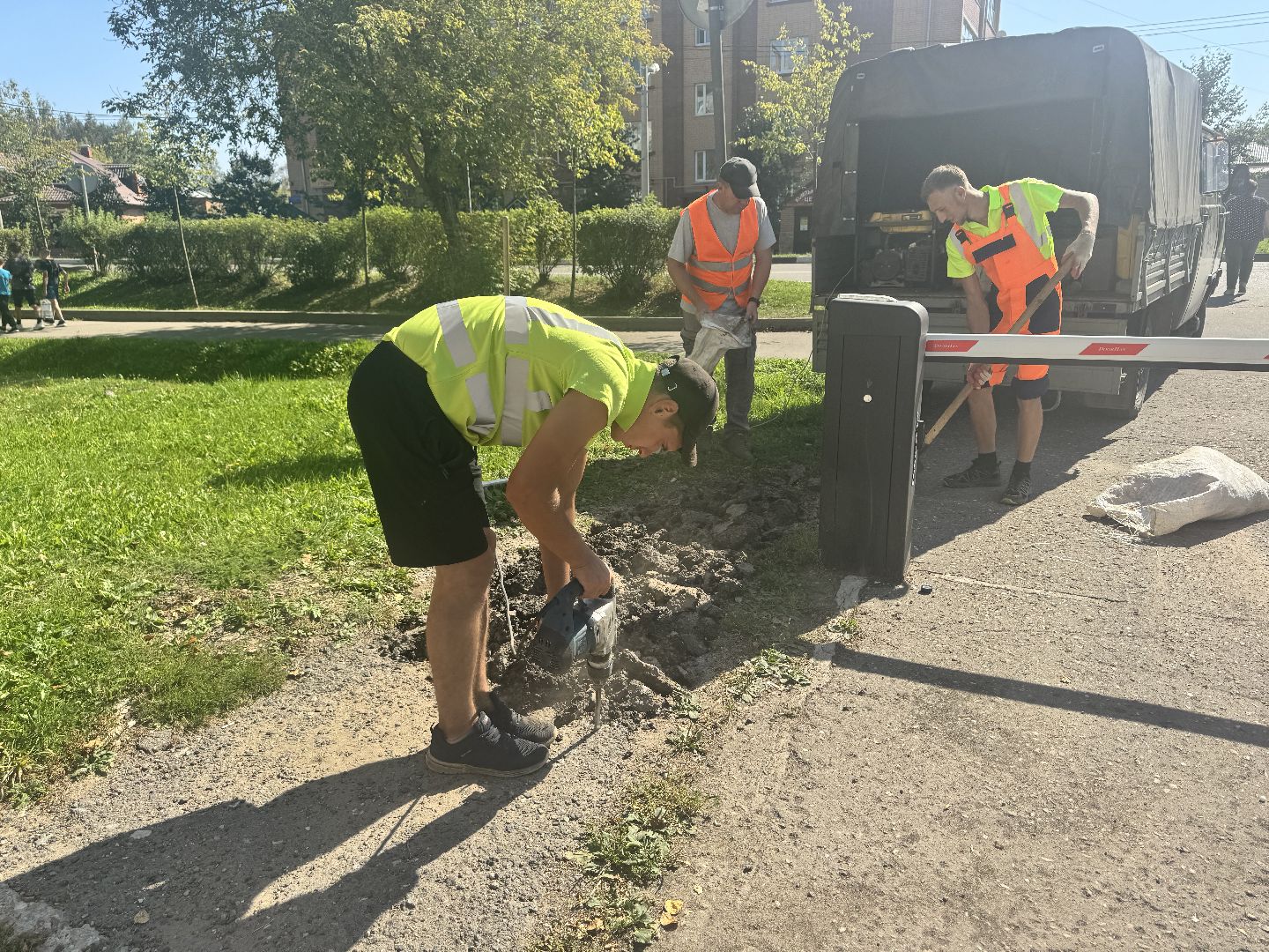 шаховская, асфальтирование, асфальтовое покрытие,