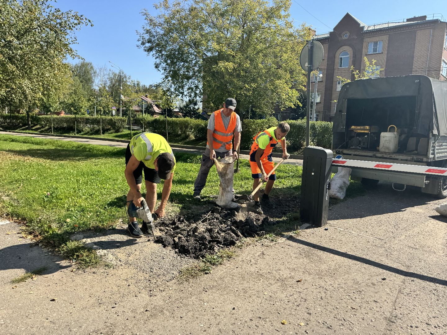шаховская, асфальтирование, асфальтовое покрытие,