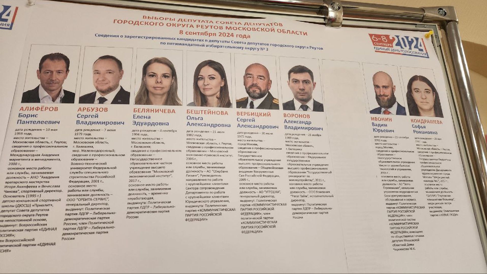 Реутов, выборы, голосование, депутаты, совет депутатов, самбо, Михаил Илинич,