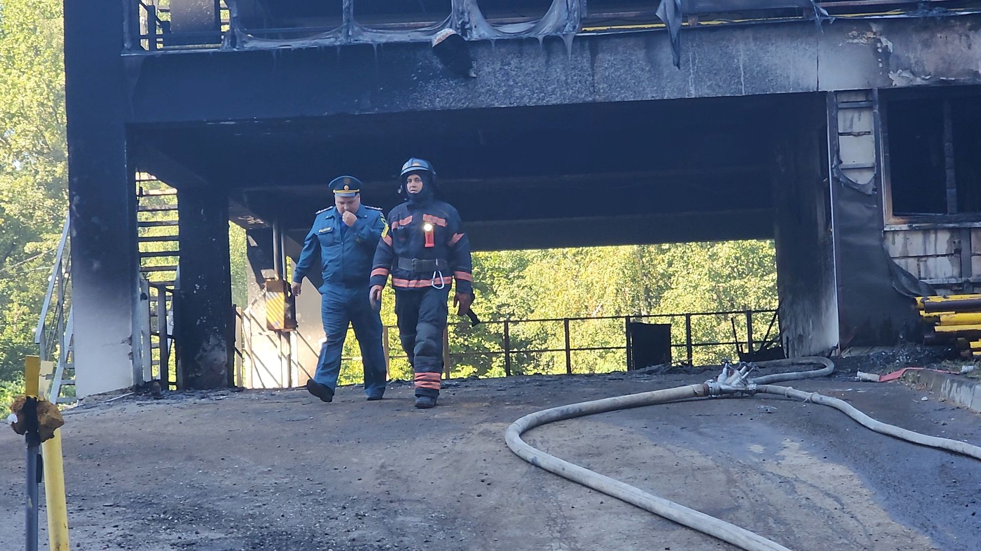 одинцово, лесной городок, чп, пожар, мнргоуровневая парковка,