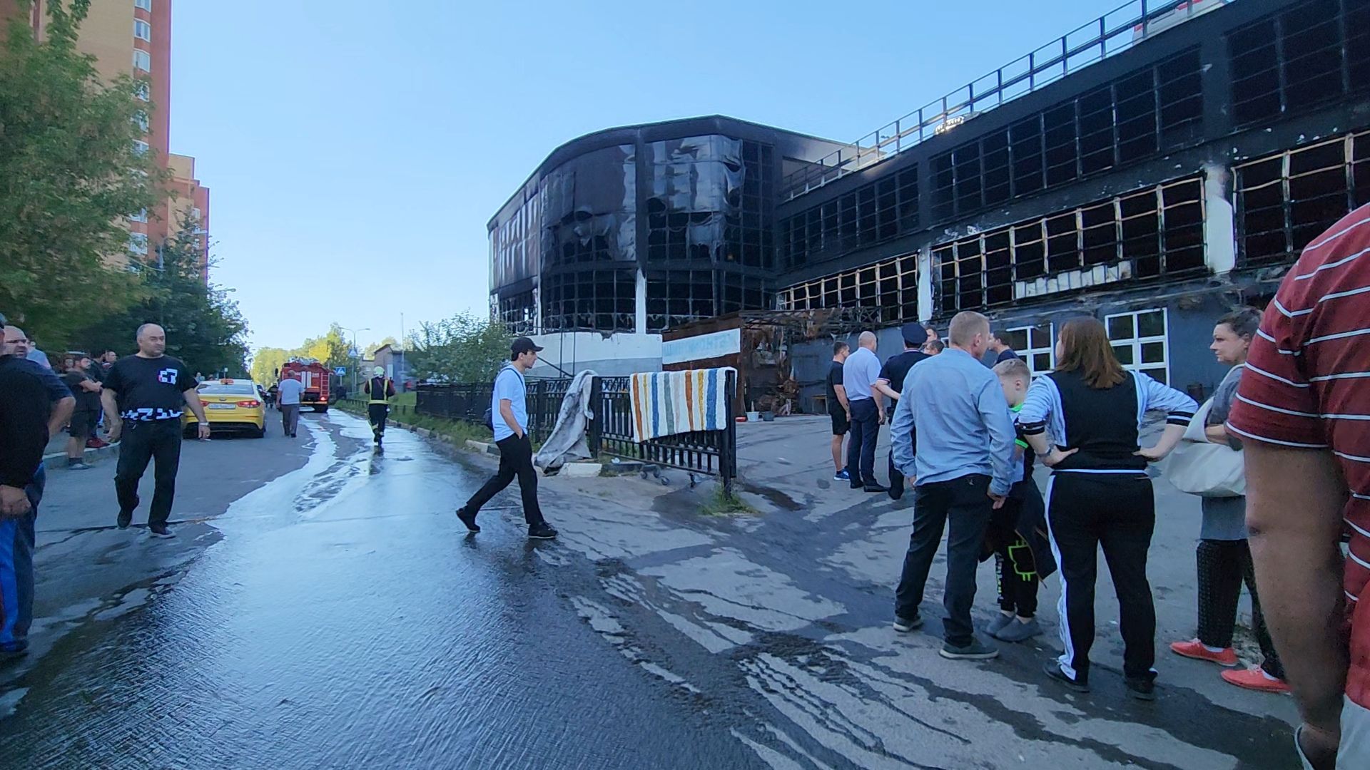 одинцово, лесной городок, чп, пожар, мнргоуровневая парковка,