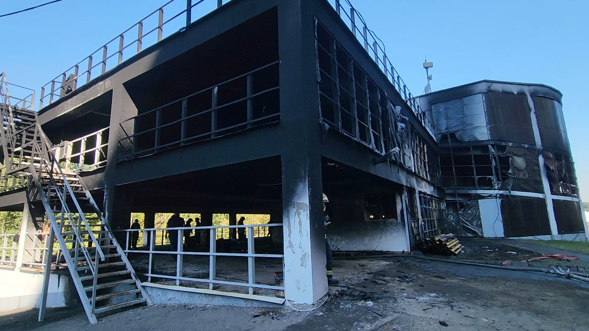 одинцово, лесной городок, чп, пожар, мнргоуровневая парковка,