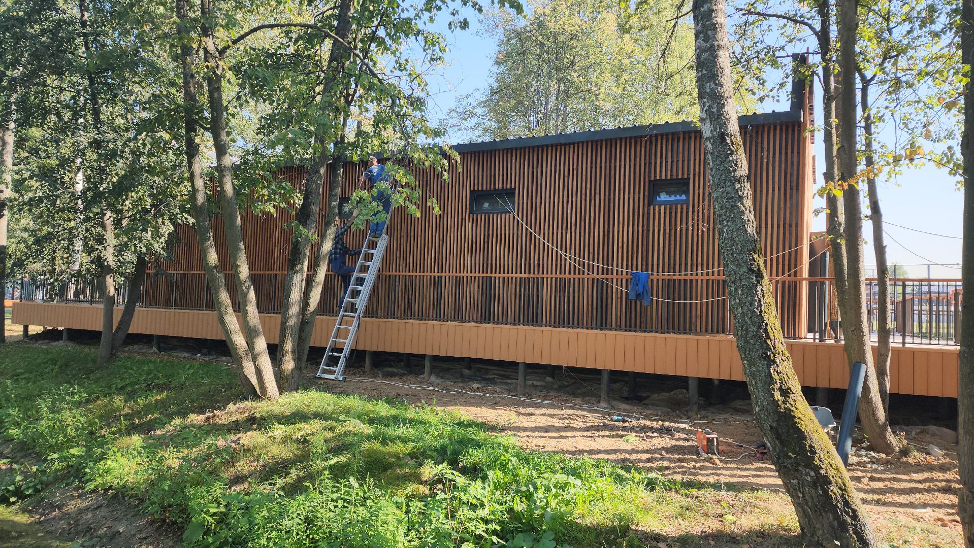 Раздевалка, павильон для проведения мастер-классов, Лобня,