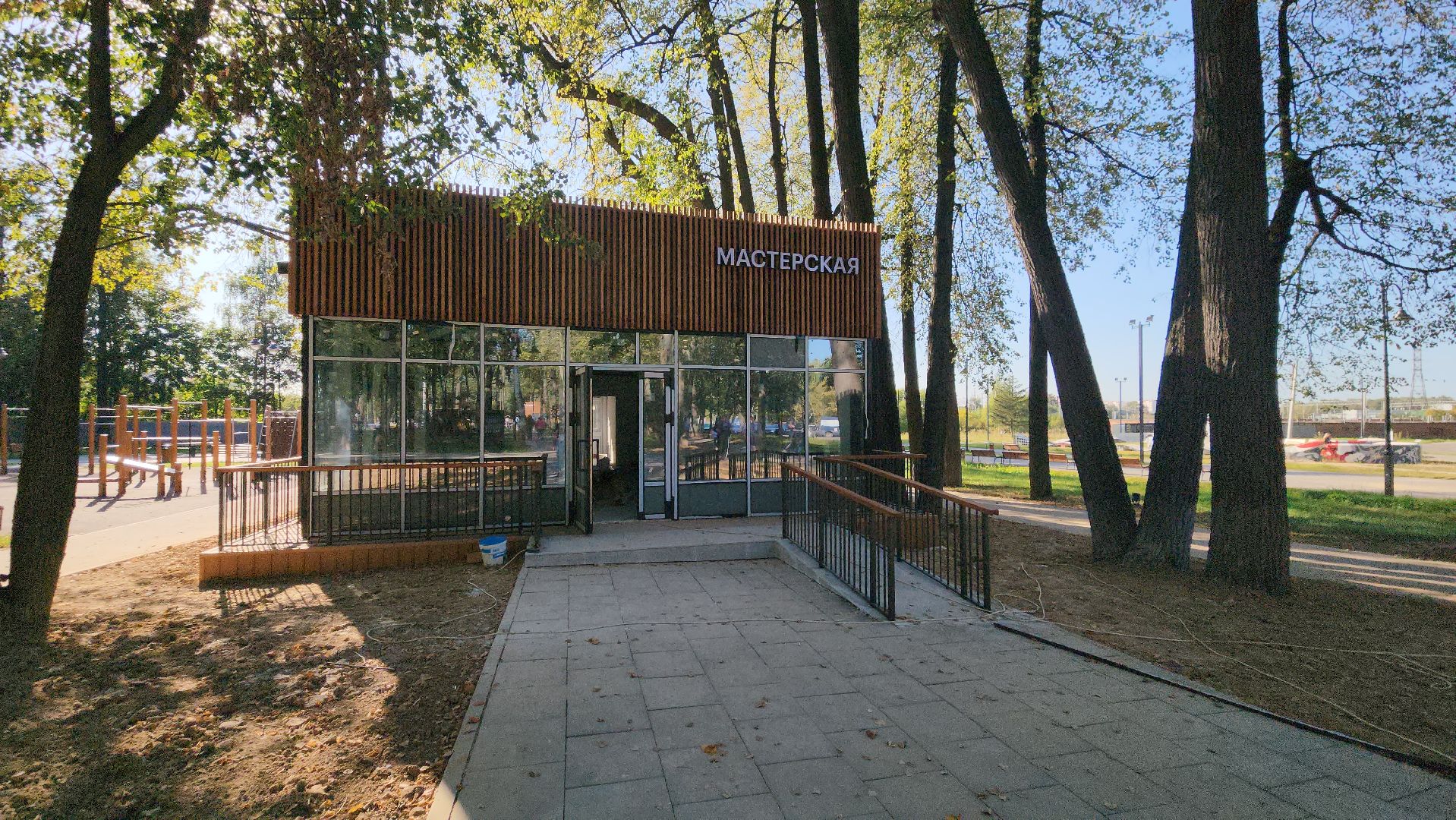 Раздевалка, павильон для проведения мастер-классов, Лобня,