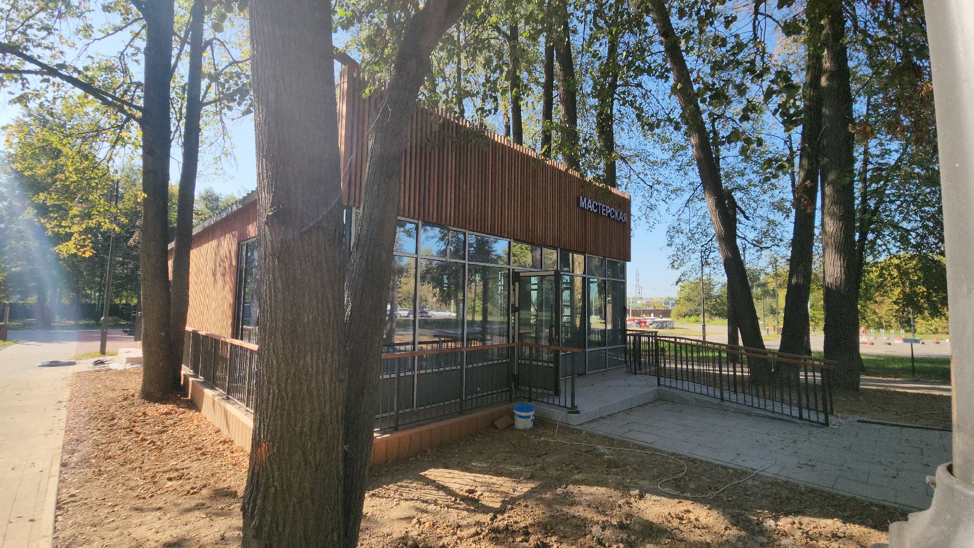 Раздевалка, павильон для проведения мастер-классов, Лобня,