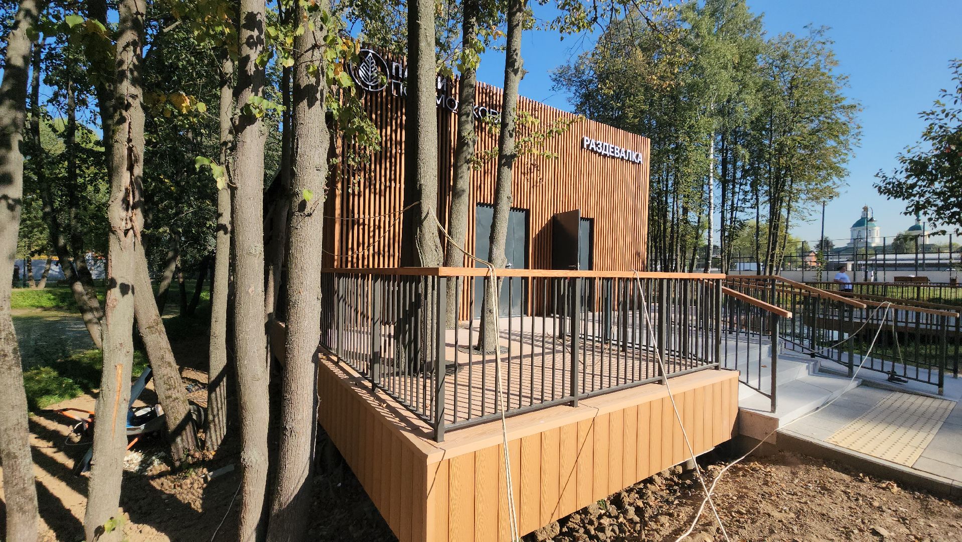 Раздевалка, павильон для проведения мастер-классов, Лобня,