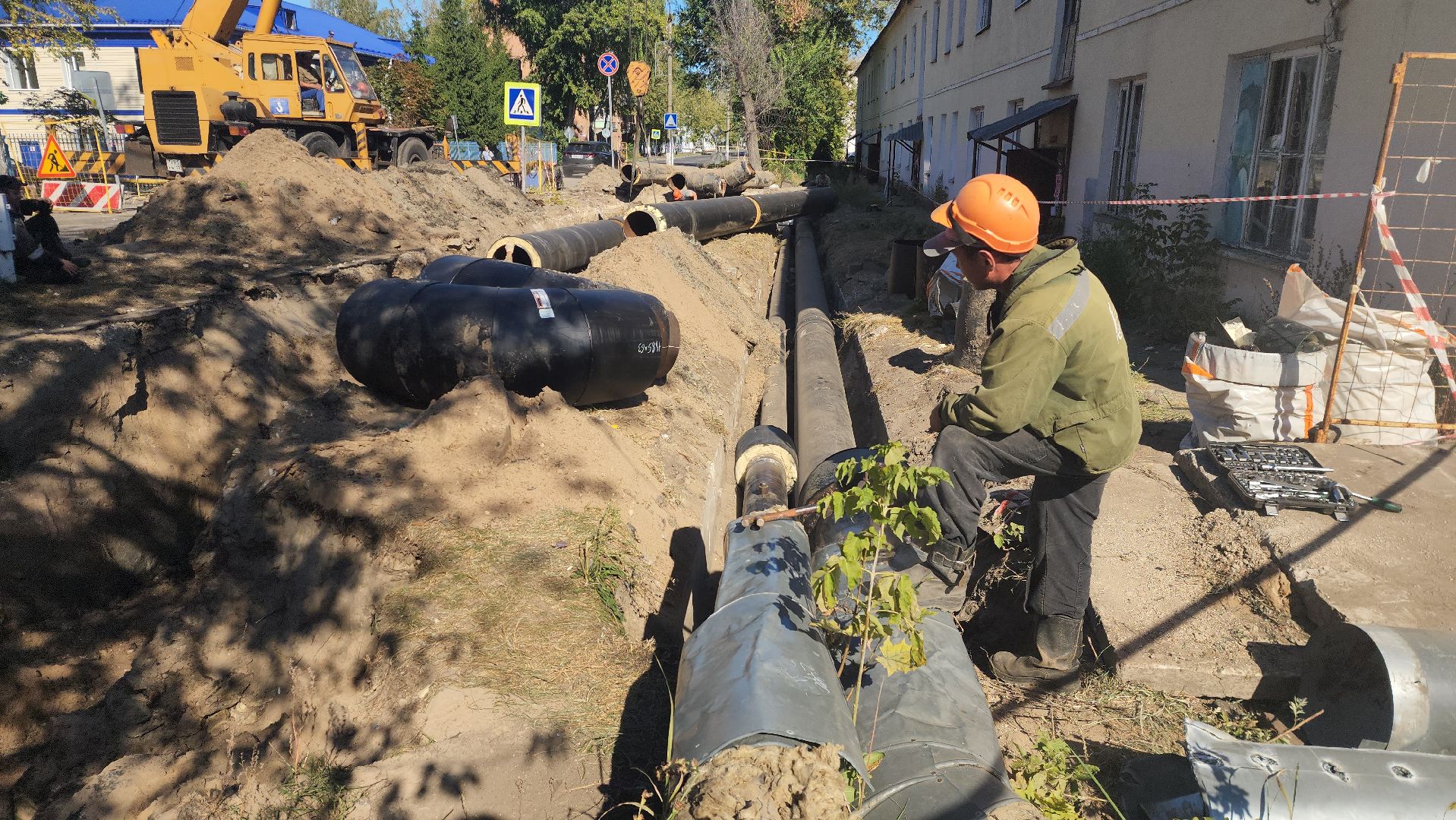 Стройхолдинг, шатура, юнипро, подготовка к зимнему периоду, подготовка к сезону отопления, отопление, ремонт теплотрассы,