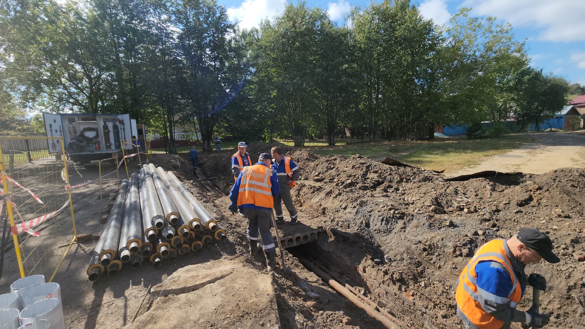 пушкино, жкх, замена теплосетей, гвс, теплоснабжение, школа,