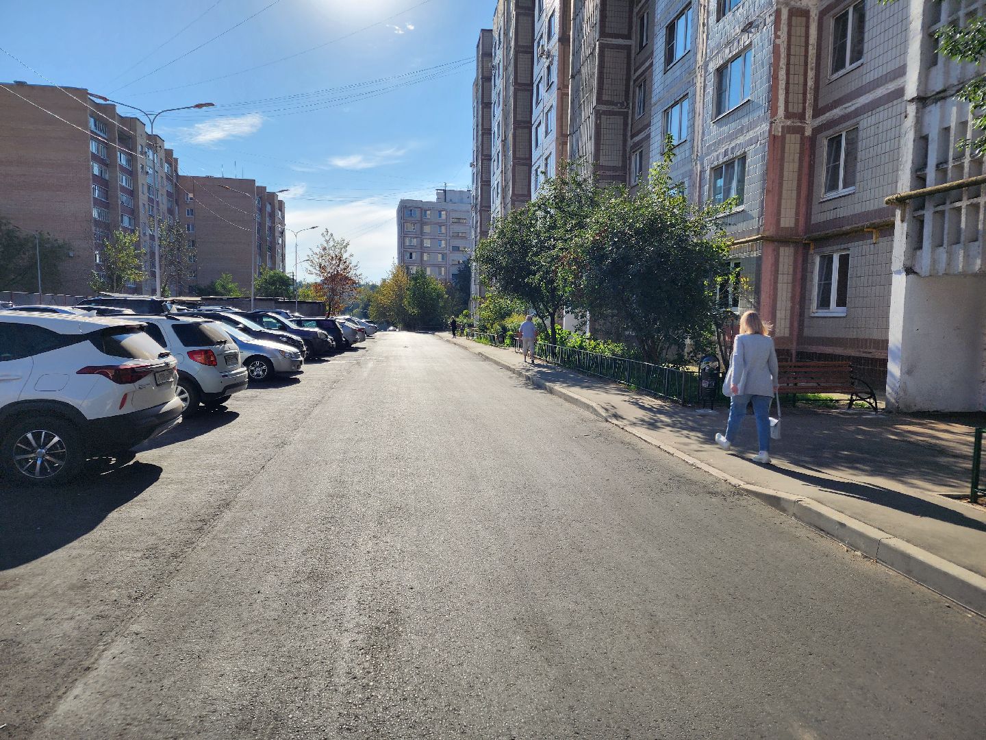 Чехов, улица Лопасненская, комплексное благоустройство двора, дворовая территория, парковки, тротуары, проезды, спортивная площадка, освещение, озеленение, формирование комфортной городской среды,