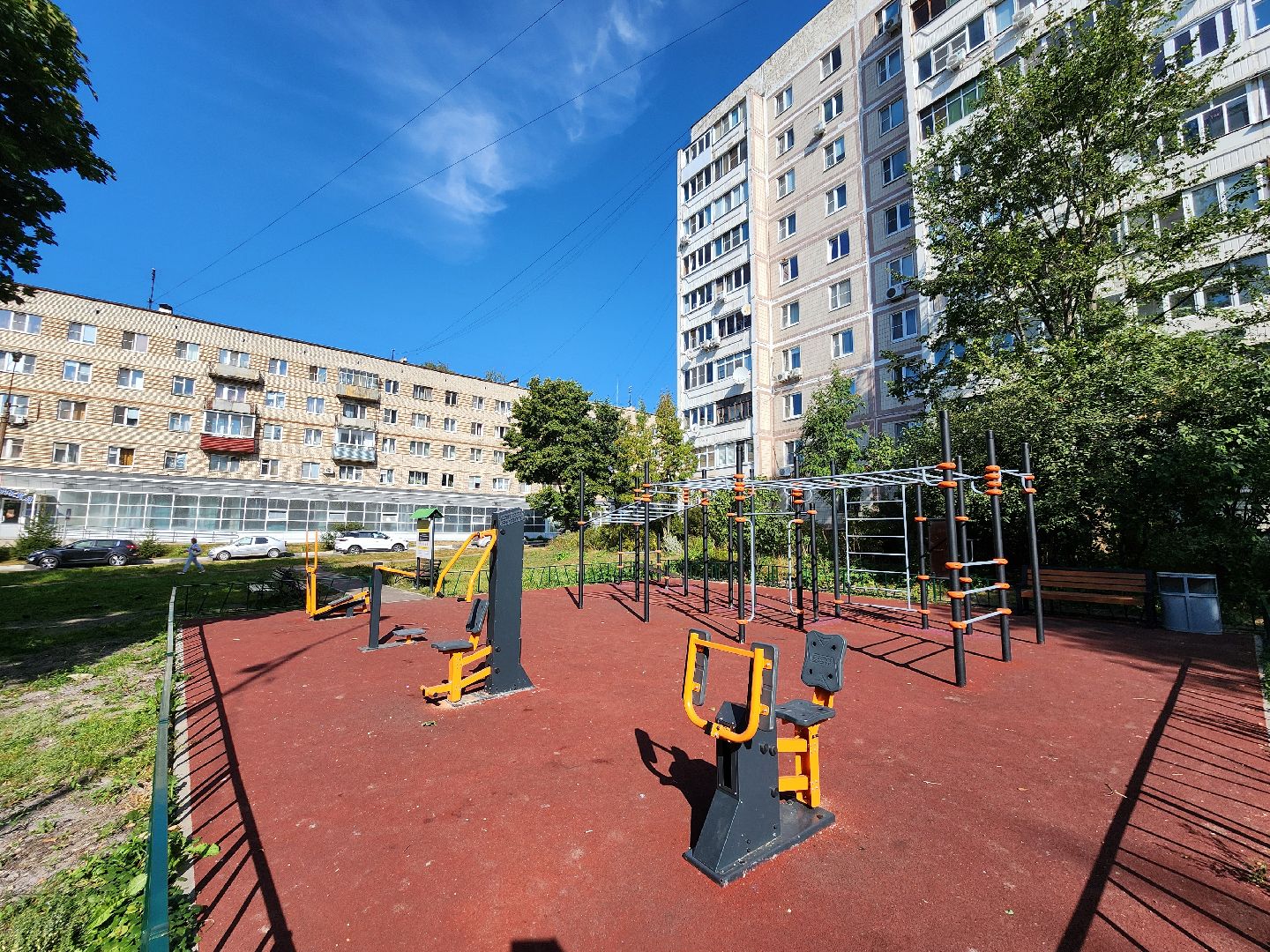 Чехов, улица Лопасненская, комплексное благоустройство двора, дворовая территория, парковки, тротуары, проезды, спортивная площадка, освещение, озеленение, формирование комфортной городской среды,