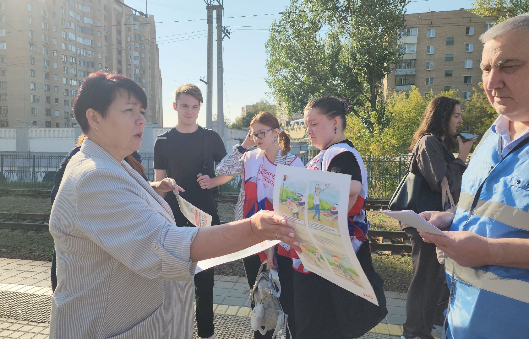 красногорск, рейд безопасности, железная дорога,