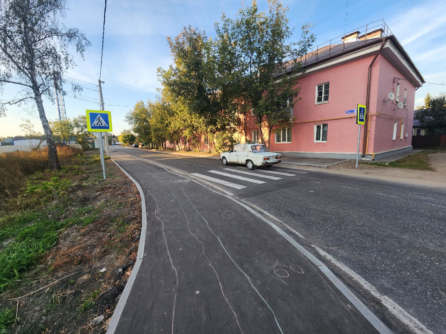 Коломна, Озеры, тротуар,