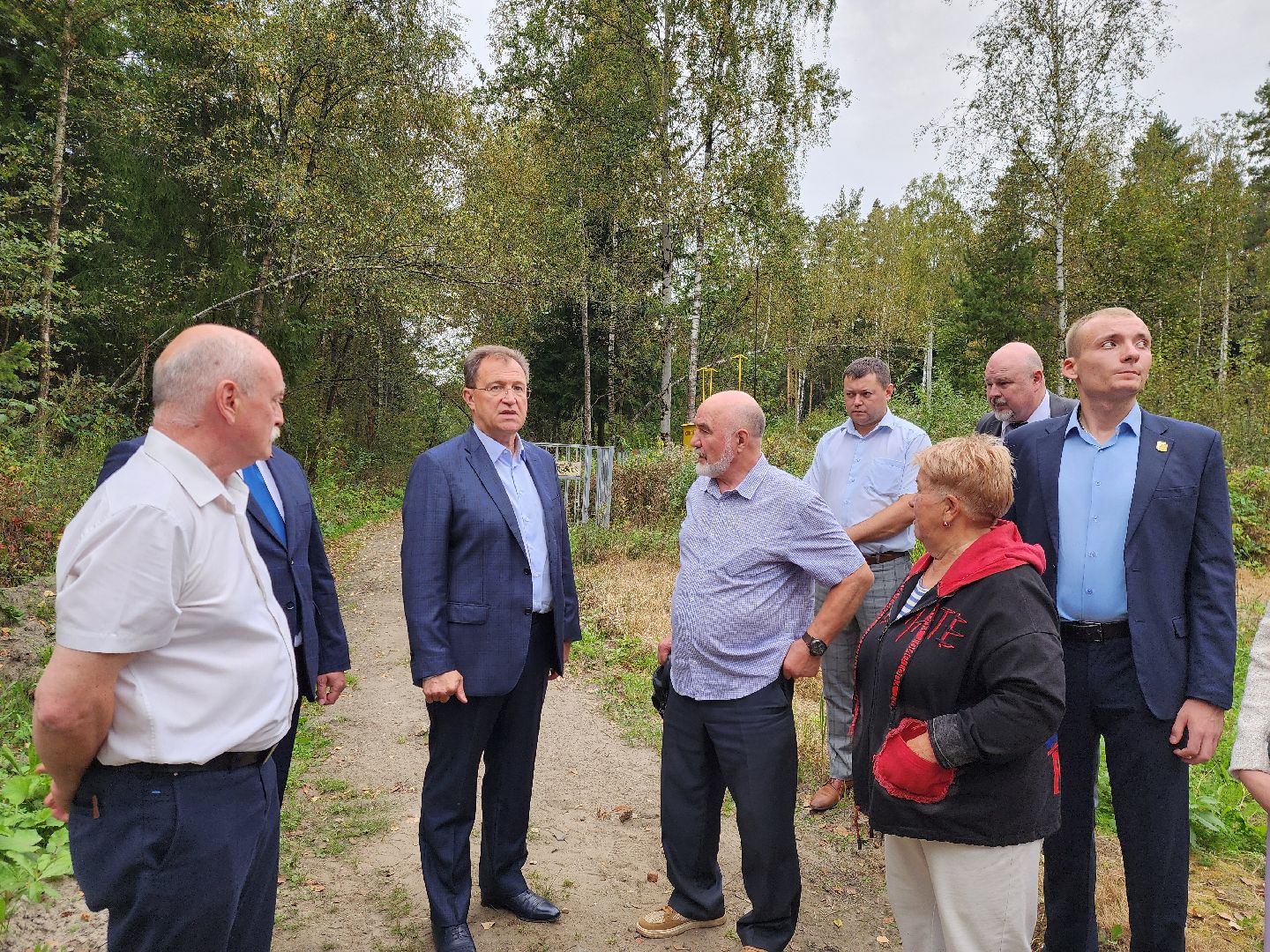 электроугли, власть, благоустройство, деревня марьино, тропа здоровья, жители, общество, оперативный объезд,