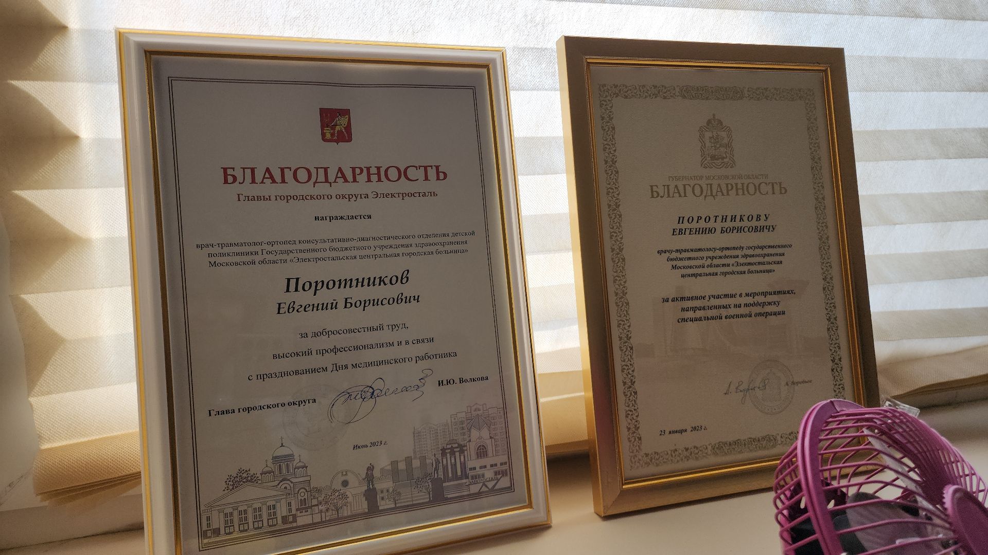 электросталь, здравоохранение, здравоохранение мо, здравоохранение московской области, здравоохранение подмосковья, врач-педиатр, детская поликлиника, благодарность губернатора московской области,