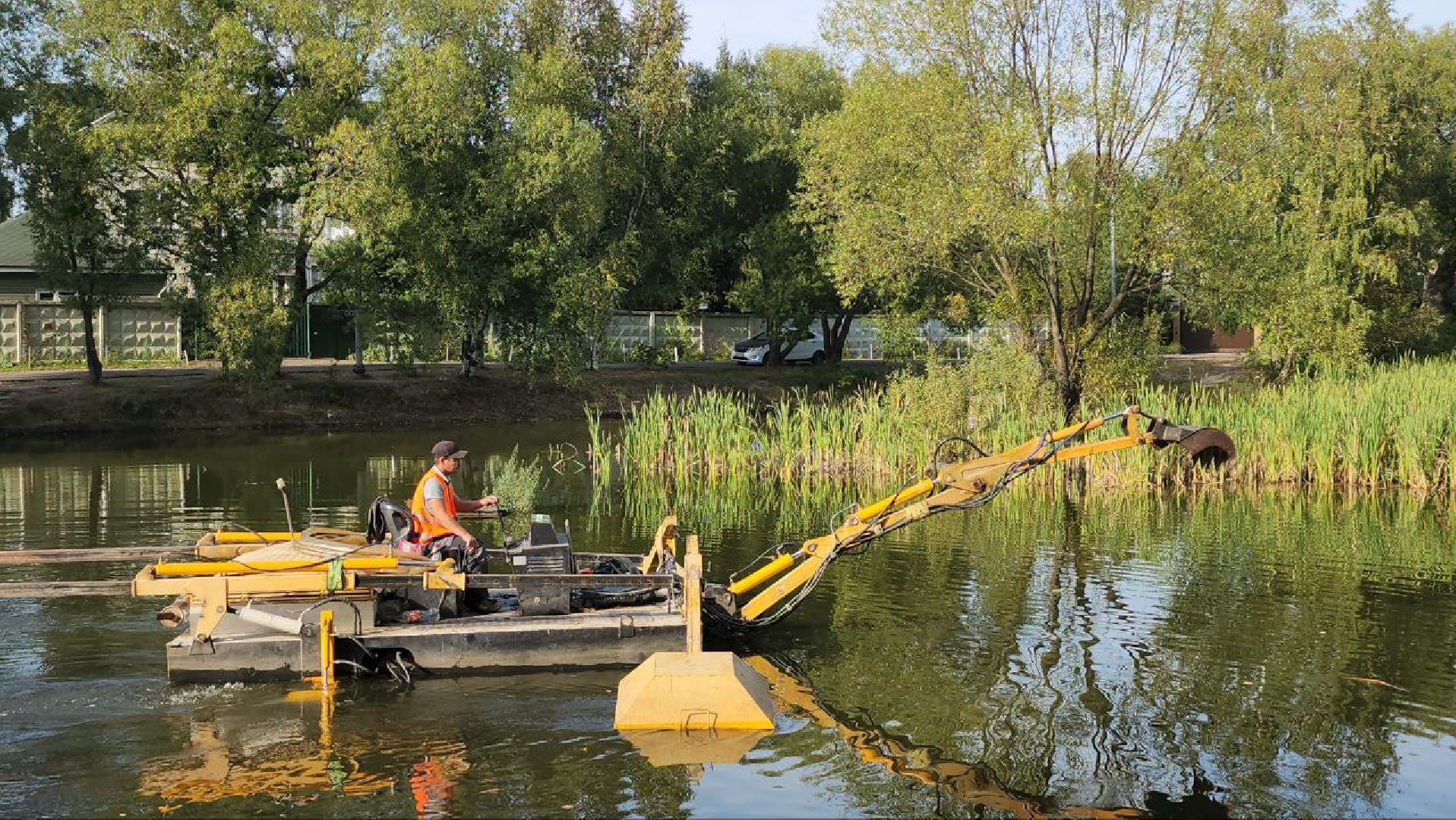 люберцы, Томилино, расчистка пруда, жители, уборка мусора,охрана окружающей среды,