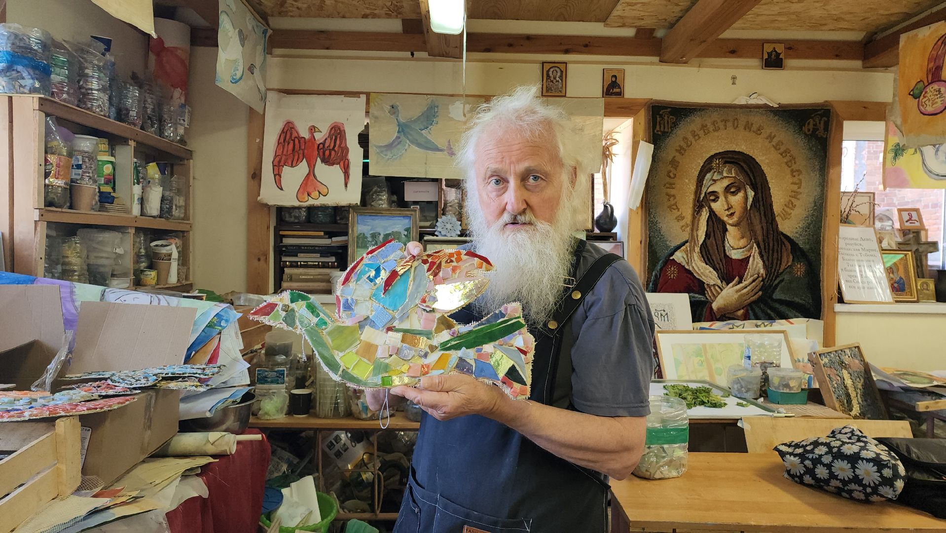 Школа мозаики, Лобня, Выставка,