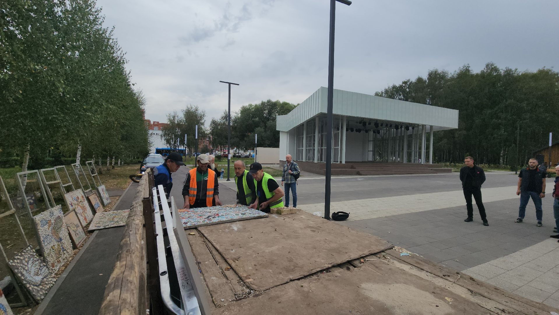 Школа мозаики, Лобня, Выставка,